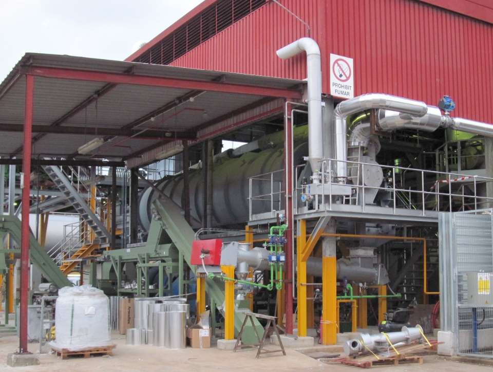 Tetra-Pak-Recycling-Anlage in Barcelona