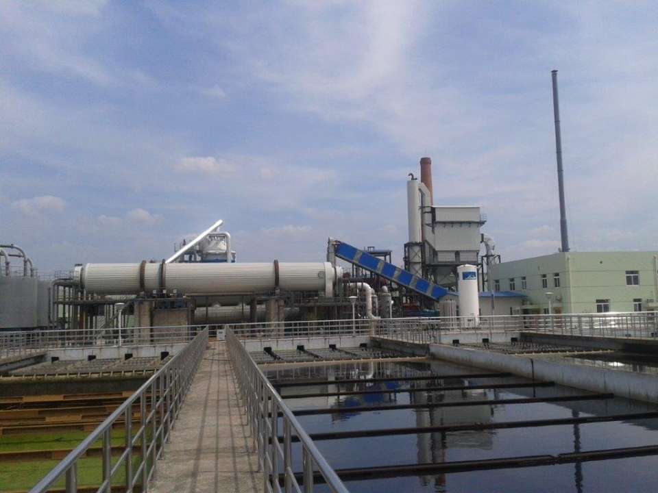 Klärschlamm-Recycling-Anlage in China