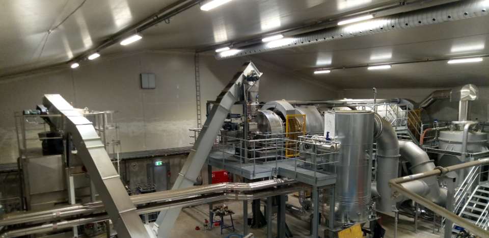 Klärschlamm-Recycling-Anlage in Finnland